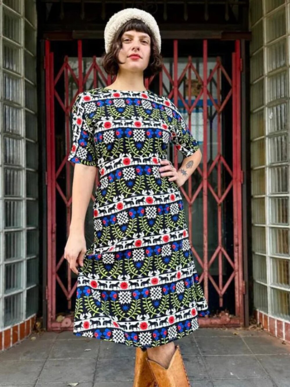 RARE NOOWORKS GUARDIANS PRINT SASHA DRESS NWT 2XL US ART NOVELTY HORSE